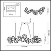 Миниатюра фото подвесная люстра odeon light trellis 5087/64l черный хром | 220svet.ru