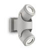 Миниатюра фото уличный настенный светильник ideal lux xeno ap2 grigio | 220svet.ru