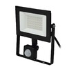 Миниатюра фото прожектор светодиодный (ul-00007126) uniel 30w ulf-f62-50w/6500k sensor ip54 200-240в black | 220svet.ru