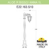 Миниатюра фото садовый светильник-столбик fumagalli aloe*r bisso/anna 1l e22.163.s10.vxe27 | 220svet.ru