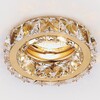 Миниатюра фото встраиваемый светильник ambrella light crystal k112 cl/g | 220svet.ru