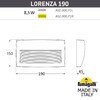 Миниатюра фото светильник для подсветки лестниц накладной fumagalli lorenza 190 as2.000.000.bxk1l | 220svet.ru