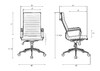 Миниатюра фото офисное кресло dobrin clark simple lmr-101b-n_ch-m_el-black-12054 | 220svet.ru