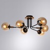 Миниатюра фото потолочная люстра arte lamp oxford a2716pl-6bk | 220svet.ru