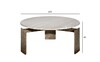 Миниатюра фото стол журнальный мраморный garda decor 69-23303 | 220svet.ru