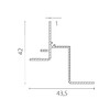 Миниатюра фото потолочный плинтус для гкл 14мм lightstar profiled 419107 | 220svet.ru