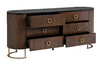 Миниатюра фото комод коричневый garda decor 40ad-00100 | 220svet.ru