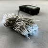 Миниатюра фото гирлянда нить на батарейках с таймером 10м белая, 100 led, провод прозрачный силикон, ip65 ltc est100-4w10-8w | 220svet.ru
