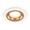Миниатюра фото комплект встраиваемого светильника ambrella light techno spot xc7621005 swh/pyg белый песок/золото желтое полированное (c7621, n7014) | 220svet.ru