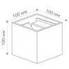 Миниатюра фото уличный настенный светодиодный светильник feron майами dh012 48098 | 220svet.ru