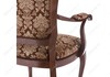 Миниатюра фото стул деревянный руджеро с мягкими подлокотниками орех / шоколад | 220svet.ru