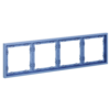 Миниатюра фото рамка пластиковая на 4 поста voltum s70 vls100415 (деним) | 220svet.ru
