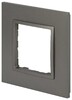 Миниатюра фото рамка для розеток и выключателей эра elegance 14-5011-16 classic, на 1 пост, титан б0065823 | 220svet.ru