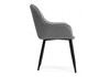 Миниатюра фото стул на металлокаркасе woodville олму серый / черный 607897 | 220svet.ru