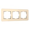 Миниатюра фото рамка из стекла на 3 поста werkel elite айвори w0032443 | 220svet.ru