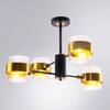 Миниатюра фото потолочная люстра на штанге arte lamp carlo a8205sp-4bk | 220svet.ru