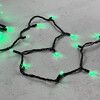 Миниатюра фото гирлянда нить 10м зеленая 24в, 75 led, провод черный каучук, ip65 ltc ll75-1-1g | 220svet.ru