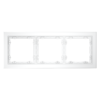 Миниатюра фото рамка стеклянная на 3 поста voltum s70 vls110302 (белый,матовый,стекло) | 220svet.ru