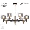 Миниатюра фото подвесная люстра на штанге citilux elan cl241171 | 220svet.ru