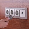 Миниатюра фото тв-розетка проходная werkel серебряные w1184006 | 220svet.ru