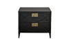 Миниатюра фото тумба прикроватная черная garda decor 151sv-00008 | 220svet.ru