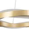 Миниатюра фото подвесной светодиодный светильник indigo treccia 14013/b/1p gold v000069l | 220svet.ru