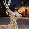Миниатюра фото светодиодная фигура "световой олень" 1,6м тепло-белый 24в, ip65 ltc lc-13161 | 220svet.ru