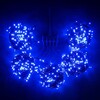 Миниатюра фото комплект 5 синих нитей по 20м с мерцанием белого диода, 1000 led, провод черный пвх, ip54 ltc kdd1000blw-11-1b | 220svet.ru