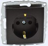 Миниатюра фото розетка 2к+з mono electric despina/ larissa 16a 250v винтовое подключение графит 500-002021-117 | 220svet.ru