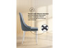 Миниатюра фото стул на металлокаркасе woodville kora white / gray 15221 | 220svet.ru