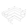 Миниатюра фото коннектор угловой для встраиваемого шинопровода elektrostandard 85093/11 a062189 | 220svet.ru