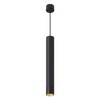 Миниатюра фото светильник потолочный feron ml1018 barrel levitation на подвесе mr11 35w 230v, черный + золото 40*250 51387 | 220svet.ru