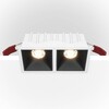 Миниатюра фото встраиваемый светильник maytoni alfa led dl043-02-10w4k-d-sq-wb | 220svet.ru
