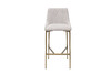 Миниатюра фото стул барный белый/бронза garda decor 163yh-16963 | 220svet.ru