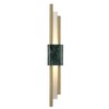 Миниатюра фото настенный светодиодный светильник crystal lux carta ap6w led green/brass | 220svet.ru