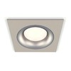 Миниатюра фото комплект встраиваемого светильника ambrella light techno spot xc7633004 sgr/mch серый песок/хром матовый (c7633, n7013) | 220svet.ru