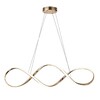 Миниатюра фото подвесной светодиодный светильник escada knot 10236/1led gold | 220svet.ru