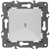 Миниатюра фото выключатель одноклавишный с подсветкой эра 10ax 250v 14-1102-01 б0034215 | 220svet.ru