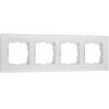 Миниатюра фото рамка из стекла на 4 поста werkel senso soft-touch w0043101 | 220svet.ru