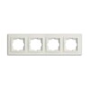 Миниатюра фото рамка 4-постовая mono electric despina белый 102-190000-163 | 220svet.ru