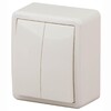 Миниатюра фото выключатель двухклавишный эра эксперт 10ax 250v 11-1204-02 б0020664 | 220svet.ru
