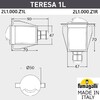 Миниатюра фото уличный встраиваемы светильник fumagalli teresa 1l 2l1.000.000.lxz1l | 220svet.ru