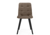 Миниатюра фото стул на металлокаркасе woodville чилли коричневый / черный 631644 | 220svet.ru