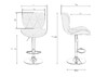 Миниатюра фото стул барный dobrin barny black lm-5022-n_b-m_v-mj9-88-12600 | 220svet.ru