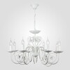 Миниатюра фото подвесная люстра с хрустальным декором eurosvet tomas 60018/8 | 220svet.ru
