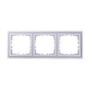 Миниатюра фото рамка lk studio 3-постовая (серебристый металлик) classic 894303-1 | 220svet.ru