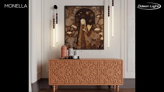 Миниатюра фото подвесной светильник odeon light monella 7187/12l черный | 220svet.ru