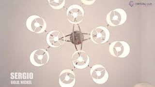 Миниатюра фото настольная лампа crystal lux lg1 nickel | 220svet.ru