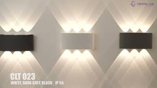 Миниатюра фото уличный настенный светодиодный светильник crystal lux clt 023w3 bl | 220svet.ru